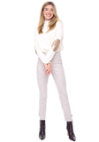 Final Sale SEQUIN ELBOW PATCH TURTLENECK MODAL TOP