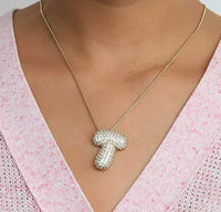 Bubble Initial Necklace