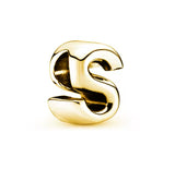 Gold Plated 925 Sterling Initial Charm