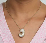 Bubble Initial Necklace