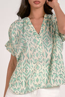 Casablanca Print Top