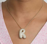 Bubble Initial Necklace