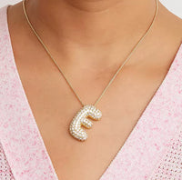 Bubble Initial Necklace