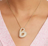 Bubble Initial Necklace