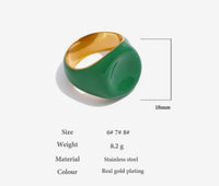 Stainless Steel Enamel Ring