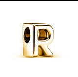 Gold Plated 925 Sterling Initial Charm