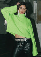 Heart Like the Grinch Cropped Sweater