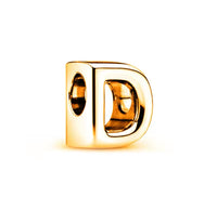 Gold Plated 925 Sterling Initial Charm