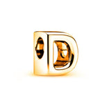 Gold Plated 925 Sterling Initial Charm