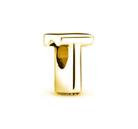 Gold Plated 925 Sterling Initial Charm