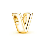 Gold Plated 925 Sterling Initial Charm