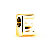 Gold Plated 925 Sterling Initial Charm