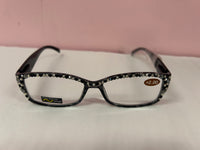 Jimmy Crystal Partial Swarovski Crystal Black Readers/Maryam