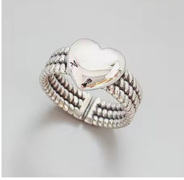 Silver Love Ring