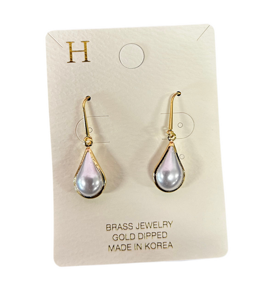 Pearl Teardrop Earrings