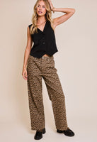 Safari Wide Leg Cheetah Pants