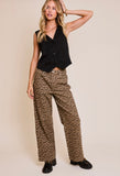 Safari Wide Leg Cheetah Pants