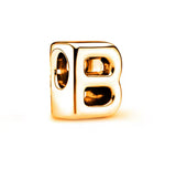 Gold Plated 925 Sterling Initial Charm