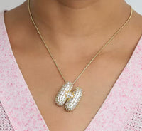 Bubble Initial Necklace