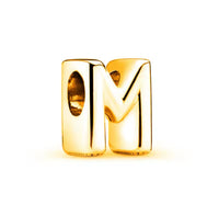 Gold Plated 925 Sterling Initial Charm