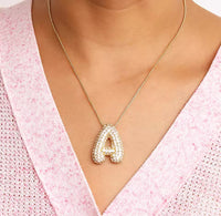 Bubble Initial Necklace