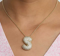 Bubble Initial Necklace