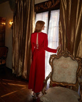 Jane Long Sleeve Red Dress