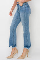Risen RDP5713 High Rise Ankle Flare Jeans
