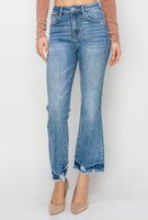 Risen RDP5713 High Rise Ankle Flare Jeans