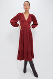 Rosaria Long Sleeve Satin Dress