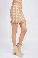 Suri Fitted Jacquard Knit Mini Skirt