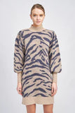 En Saison Mel Zebra Sweater Dress