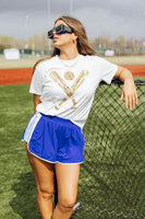 Queen Of Sparkles Gold Baseball Tee