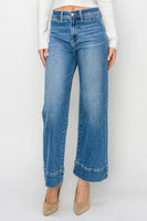 Risen High Rise Crop Wide Leg Jeans RDP5620