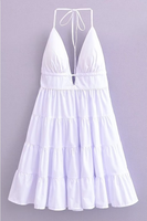 Daisy Backless Halter Dress