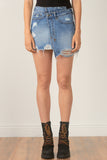 Daisy Duke Denim Wash Jean Skirt