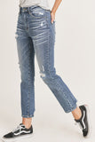 Jeans Risen Vintage Washed Straight Leg Jeans