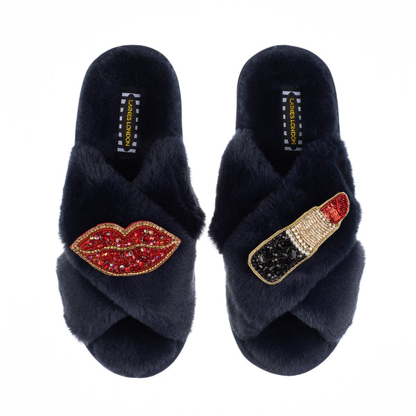 Laines London Pucker Up Classic Slippers